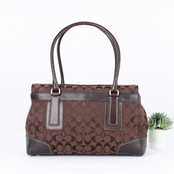 Coach Signature Hampton Shoulder / Top Handle Bag - Picture 5 of 8